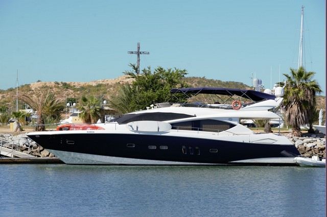 Yachts at Puerto Los Cabos marina in San Jose del Cabo